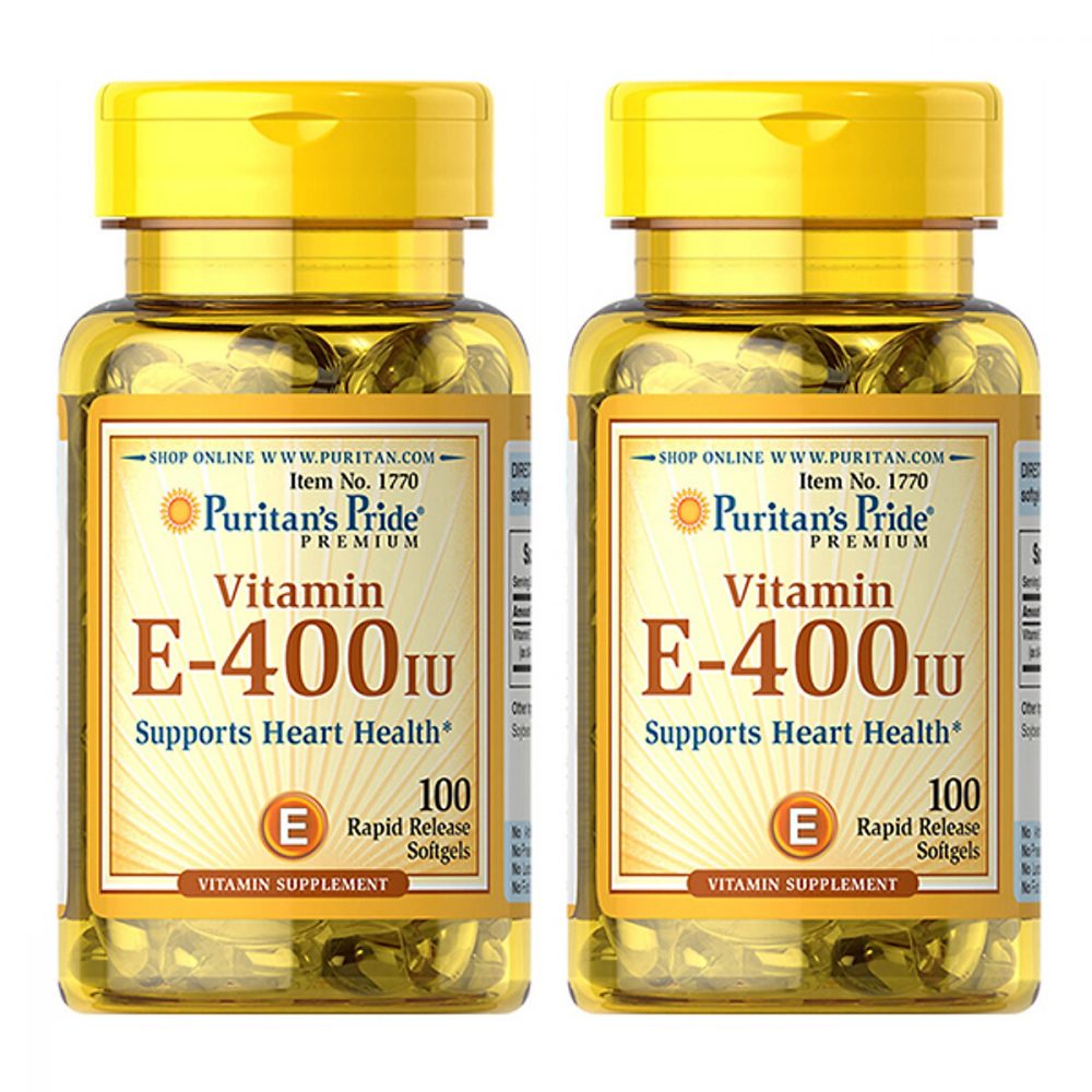 Viên uống vitamin E chăm sóc da Puritan’s Pride 400 IU