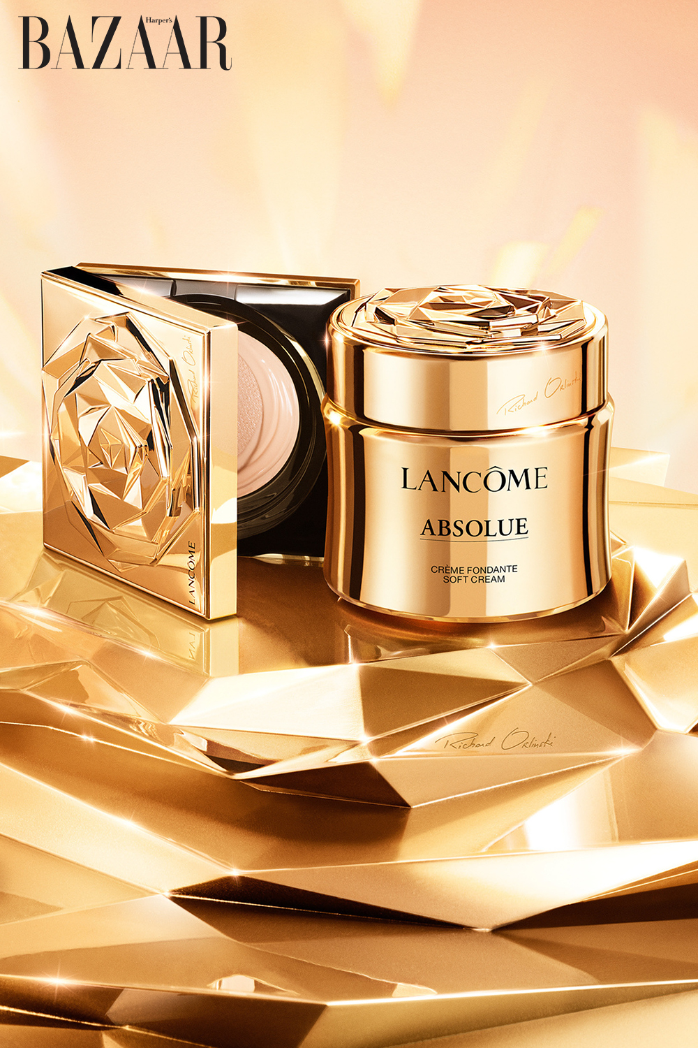 Kem dưỡng và Cushion Lancôme Absolue, món quà Giáng sinh tinh tế.