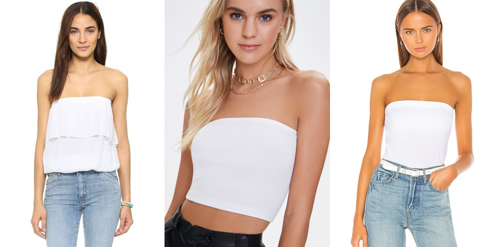 Ngực nhỏ mặc gì đẹp? Áo tube top