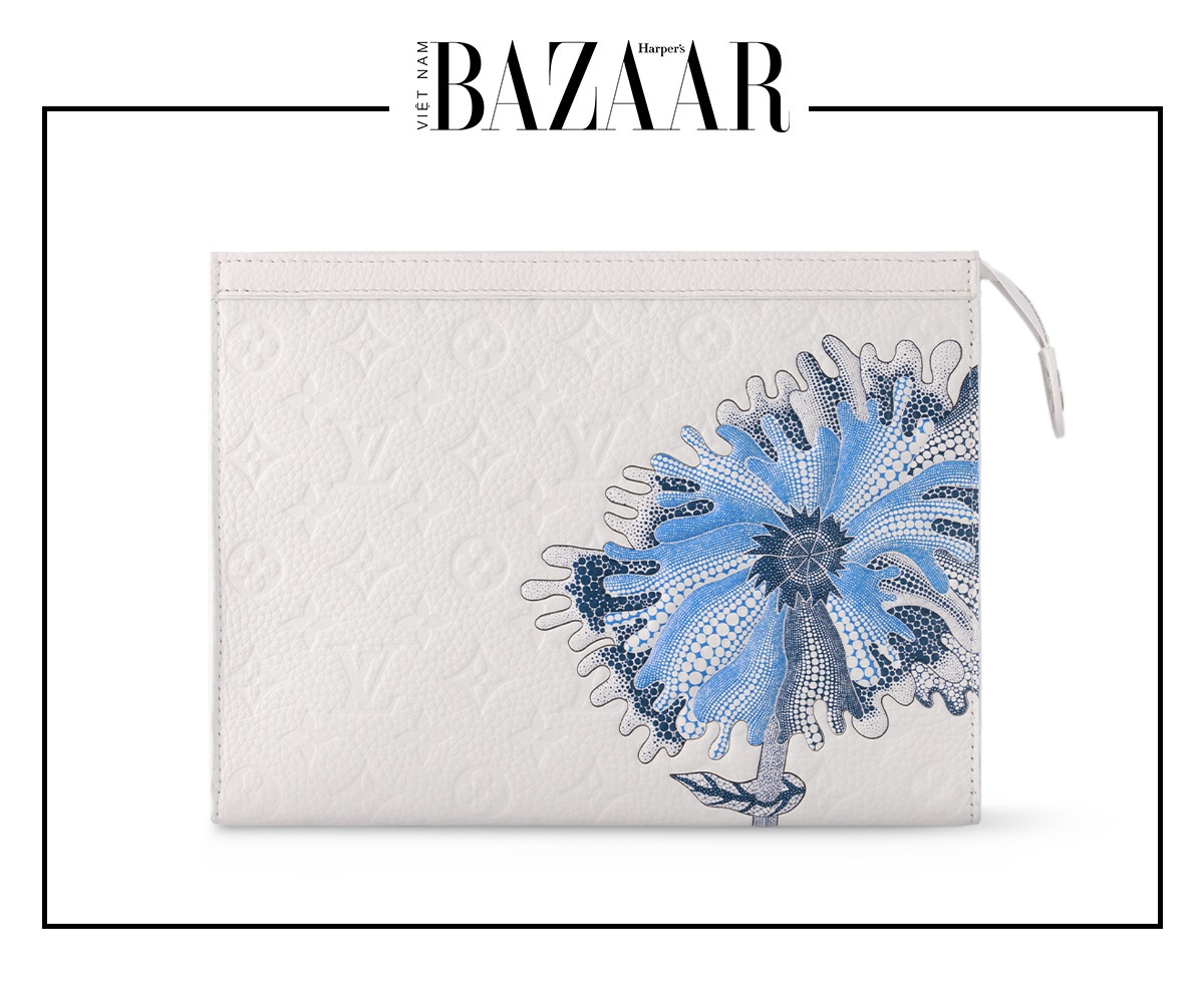 Clutch Pochette To Go, họa tiết Psychedelic Flower và da Taurillon Monogram 