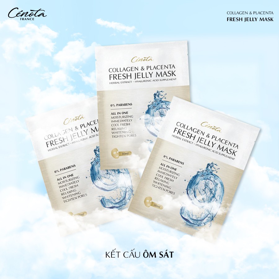 Mặt nạ Cenota Collagen Placenta Fresh Jelly Mask (Việt Nam)