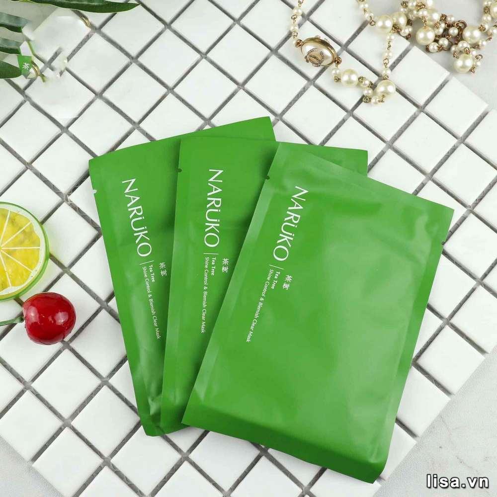 Mặt nạ dưỡng trắng da Naruko Tea Tree Shine Control & Blemish Clear Mask