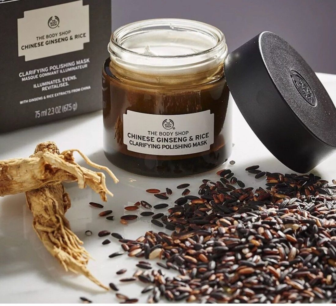 Mặt nạ The Body Shop Chinese Ginseng & Rice Clarifying Polishing Mask