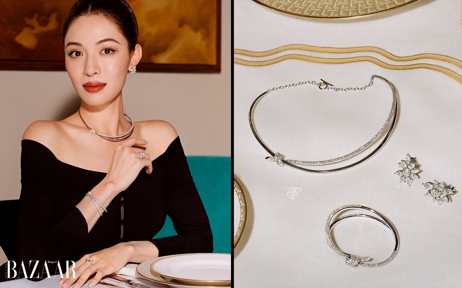 Chung Sở Hy lên chiến dịch Tiffany & Co. toàn cầu mùa lễ hội